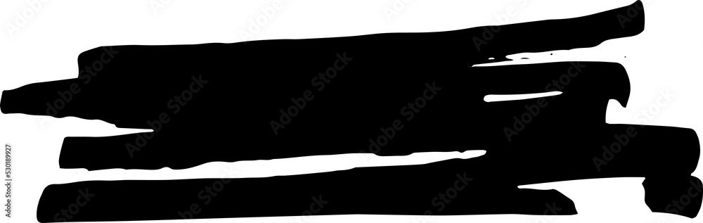 Aufkleber artistic line brush stroke design element