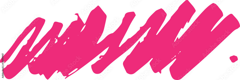 Poster artistic line brush stroke design element