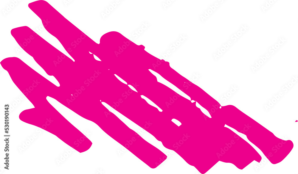 Aufkleber abstract colorful scribble line stroke, artistic graphic design elements for lower third, brush line