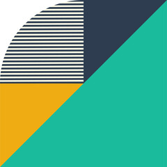 trendy geometric with checkered patterns in multiple colors and shapes. creative contemporary design element in square for decoration of pop theme design.