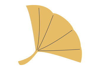 かわいくてシンプルな銀杏のイラスト