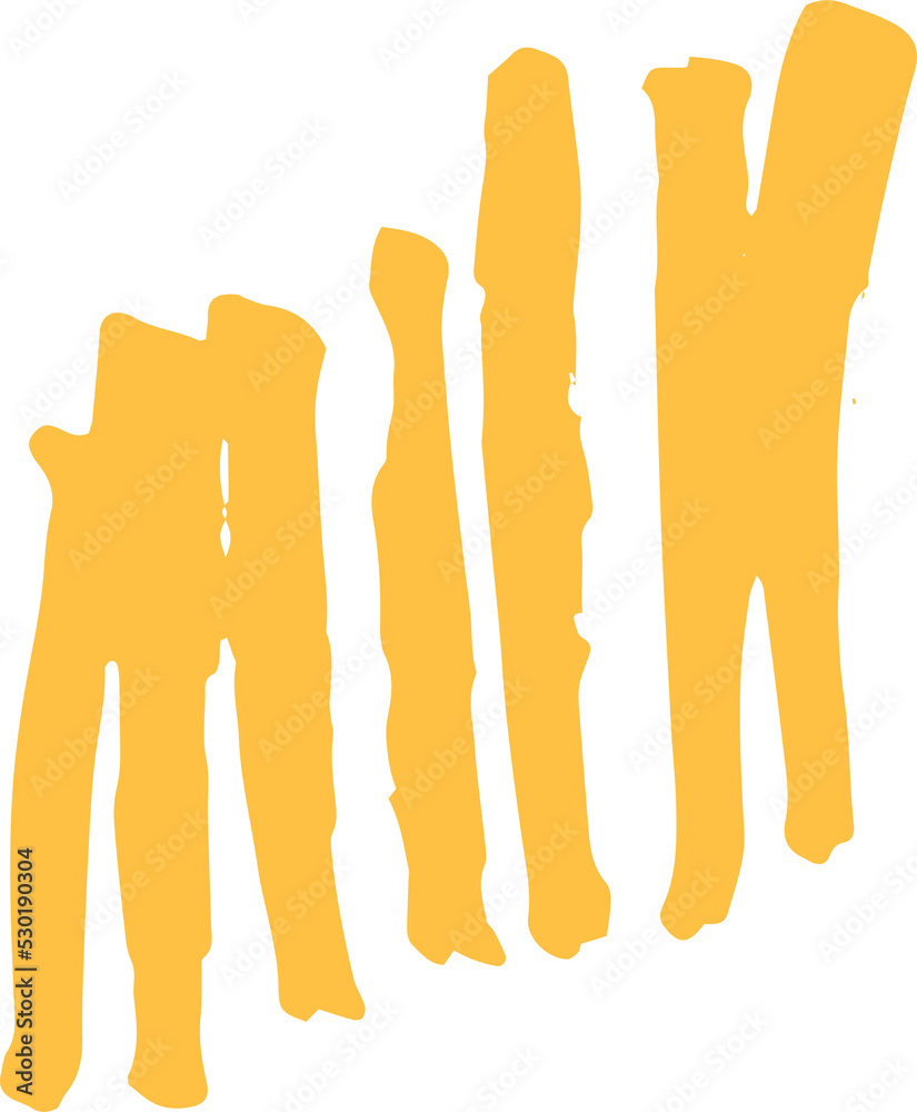 Aufkleber abstract colorful scribble line stroke, artistic graphic design elements for lower third, brush line