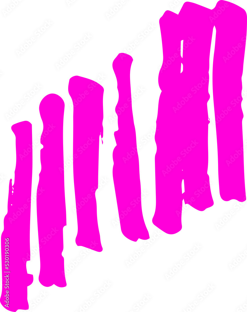 Aufkleber abstract colorful scribble line stroke, artistic graphic design elements for lower third, brush line