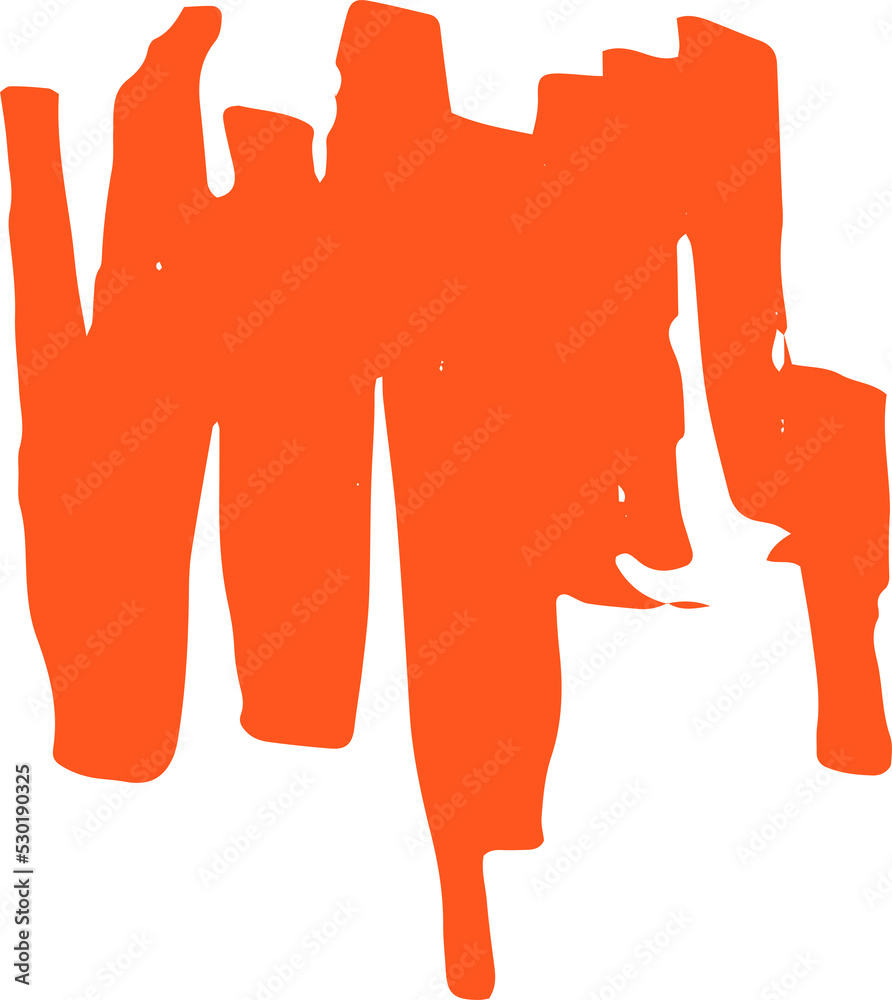 Poster abstract colorful scribble line stroke, artistic graphic design elements for lower third, brush line