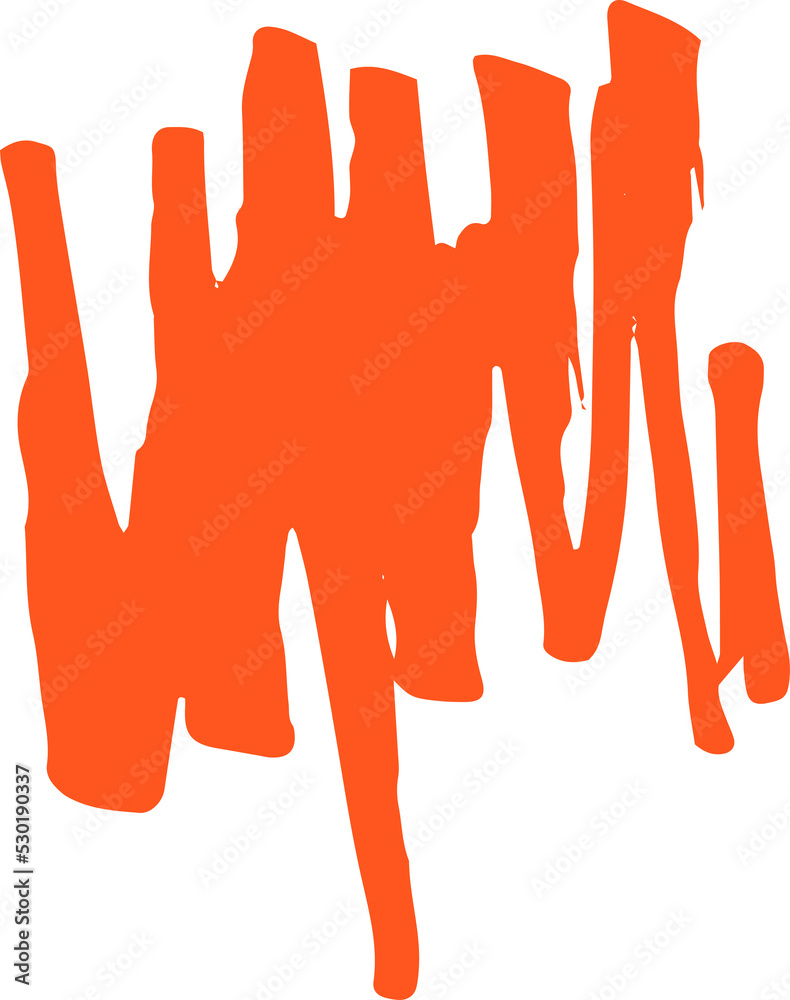Aufkleber abstract colorful scribble line stroke, artistic graphic design elements for lower third, brush line