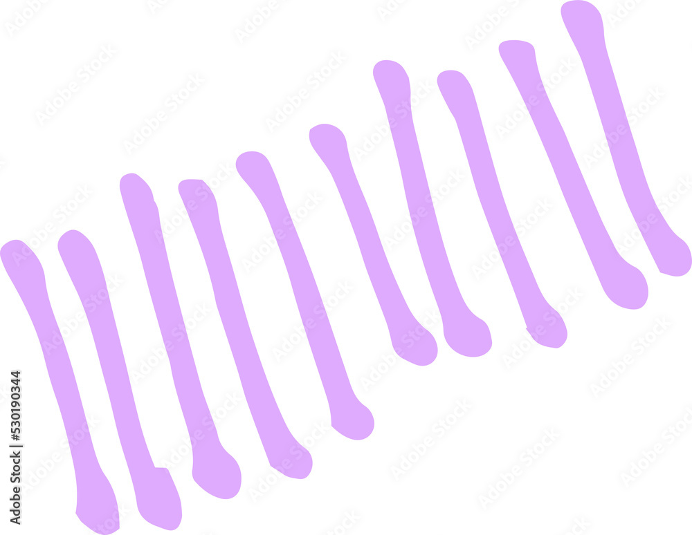 Aufkleber abstract colorful scribble line stroke, artistic graphic design elements for lower third, brush line