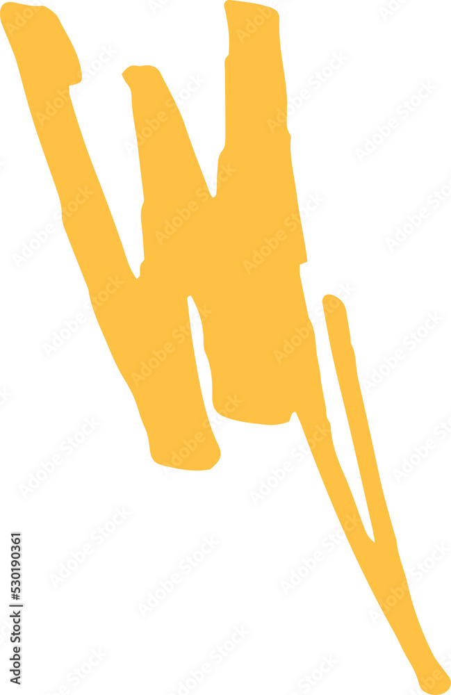 Poster Abstract colorful scribble line stroke, Artistic  graphic design elements for lower third, brush lines, text effect, photo overlay, etc. Chinese style abstract brush strokes