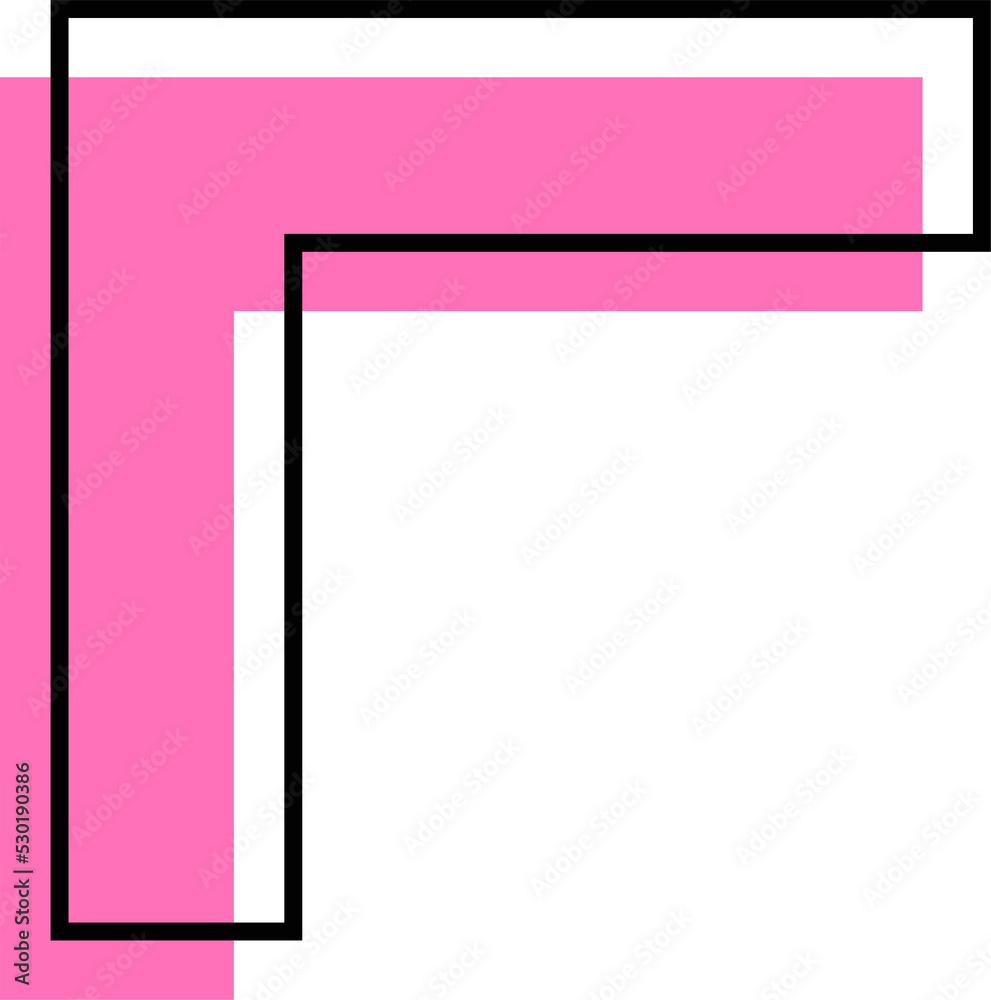 Poster square abstract trendy design element. aesthetic shape for creative design ornament. collection of m