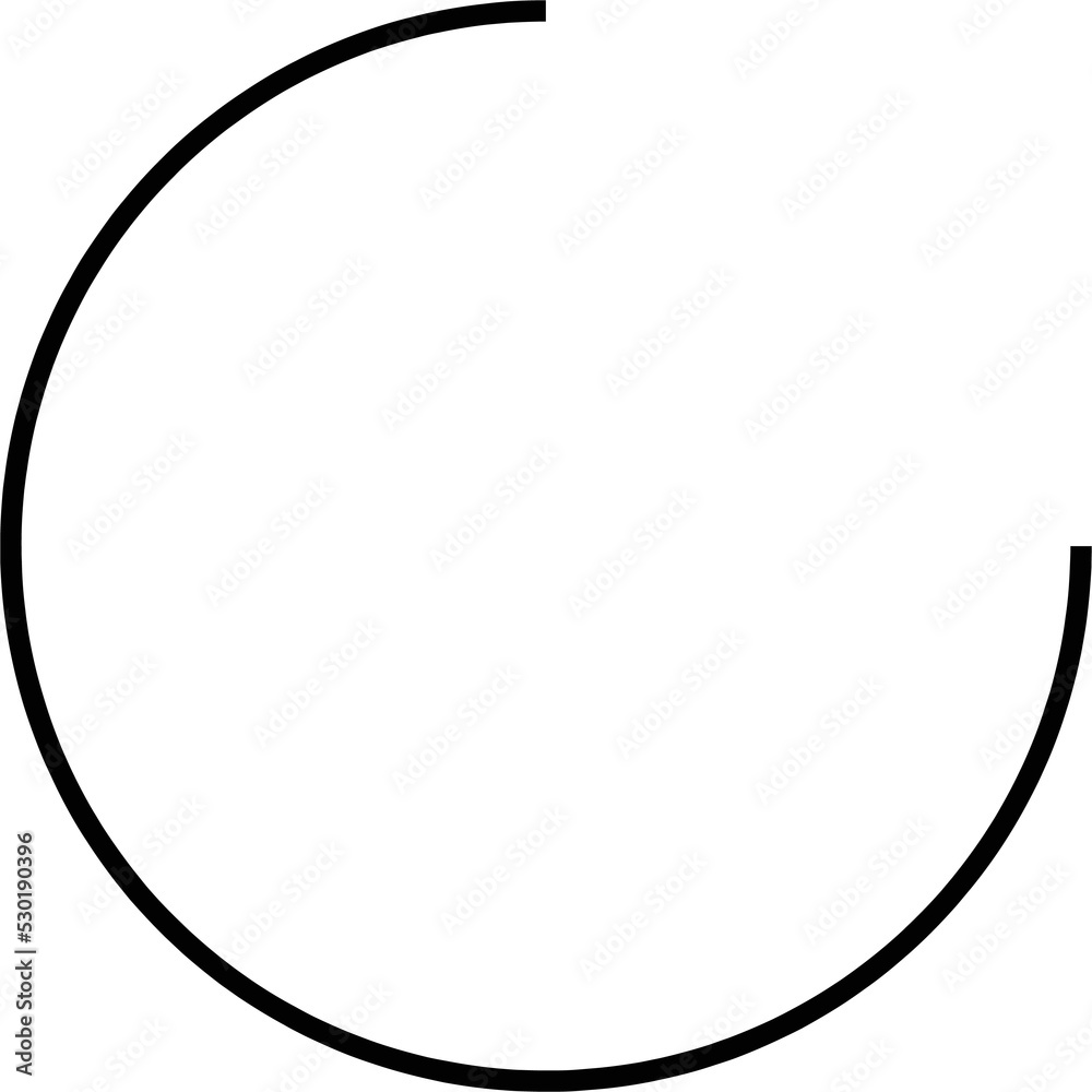 Poster round abstract trendy design element. aesthetic shape for creative design ornament. collection of mi
