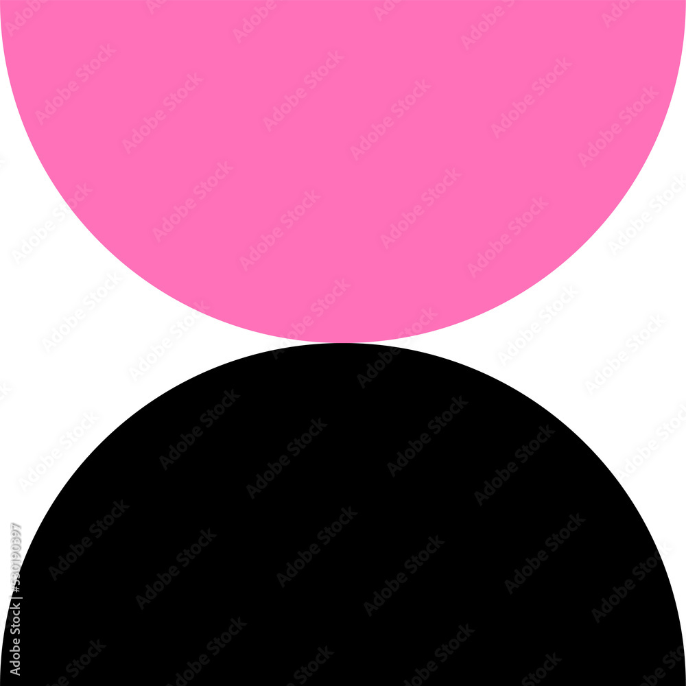 Poster round abstract trendy design element. aesthetic shape for creative design ornament. collection of mi