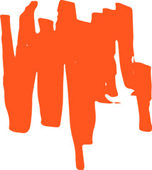 Obraz premium Abstract colorful scribble line stroke, Artistic graphic design elements for lower third, brush lines, text effect, photo overlay, etc. Chinese style abstract brush strokes