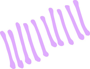 Abstract colorful scribble line stroke, Artistic  graphic design elements for lower third, brush lines, text effect, photo overlay, etc. Chinese style abstract brush strokes