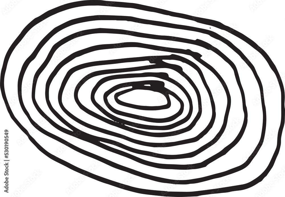 Aufkleber abstract stroke in doodle art and scribble for design element
