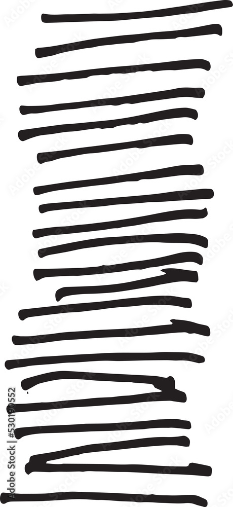 Poster abstract stroke in doodle art and scribble for design element