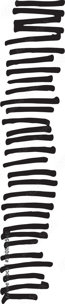 Aufkleber abstract stroke in doodle art and scribble for design element