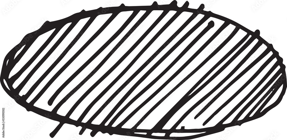 Poster abstract stroke in doodle art and scribble for design element