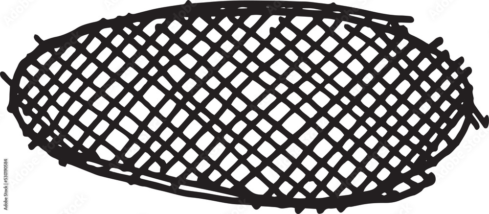 Aufkleber abstract stroke in doodle art and scribble for design element