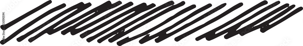 Aufkleber abstract stroke in doodle art and scribble for design element
