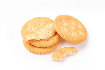 Fototapeta na wymiar Biscuit isolated on white background.