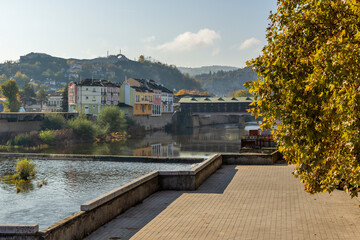 Autumn view of center of town of Lovech, Bulgaria
