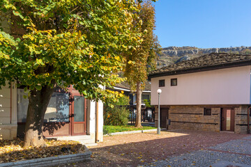 Fototapeta premium Autumn view of center of town of Lovech, Bulgaria