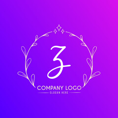 Premium Luxury modern brand monogram letter Z Logo design template for your business