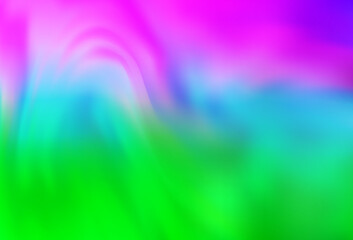 Light Pink, Green vector abstract blurred background.