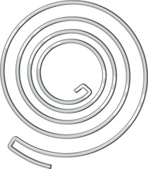 Round metal spring suspension automation component