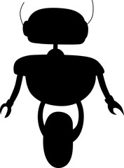 Artificial intelligence future robot on one wheel