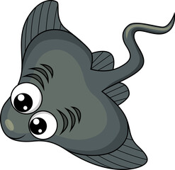 Manta stingray marine animal isolated ray fish © Buch&Bee