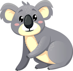 Lovely australian koala cartoon character bear