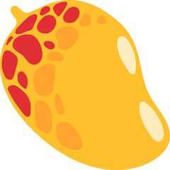 Sweet mango fruit isolated exotic dessert food