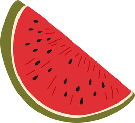 Slice of watermelon healthy organic food dessert