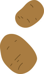 Potato tuber isolated sweet bulbous vegetable food