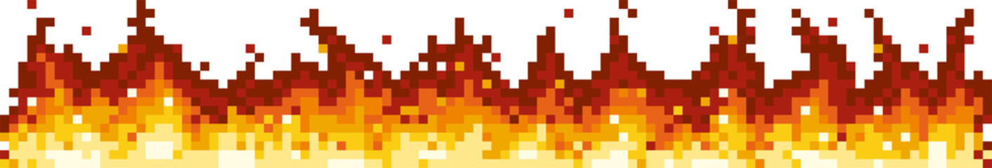 Pixel art flammable fire animated energy explosion