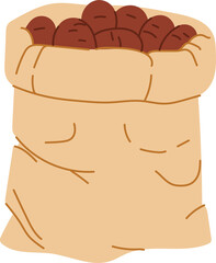 Organic fertilizer package, bag with fertilization