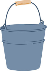 Garbage basket, garden bucket with handle icon © Buch&Bee