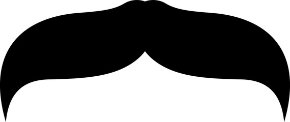 Male mustaches isolated gentleman hairstyle icon