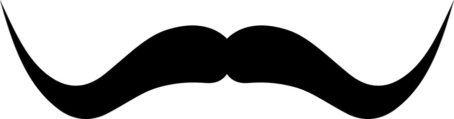 Male mustaches isolated gentleman hairstyle icon