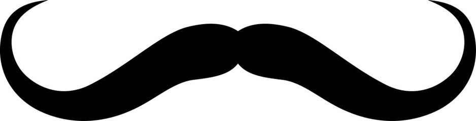 Old thin mustaches isolated symbol of movember day