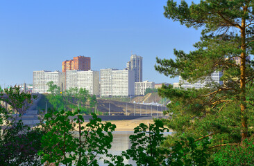 Obraz na płótnie Canvas Gorsky district on the banks of the Ob