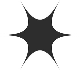 Burst twinkle icon, star sparkle, flash or burst