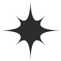 Flare and glitter effect star sparkle twinkle sign