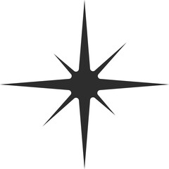 Shining Christmas star, festive sparkle twinkle