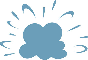 Dynamite blast cartoon comic bomb cloud dust flash
