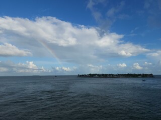 Naklejka na ściany i meble Cloud Rainbow Water Sky Coastal and oceanic landforms Cumulus