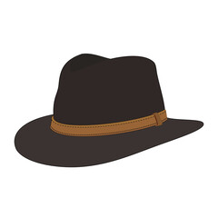 black hat isolated on white
