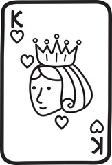 Poker Card Doodle Icon