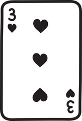 Poker Card Doodle Icon