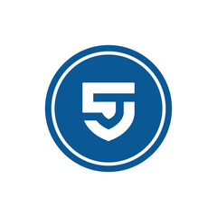 CJ or JC logo design vector symbol graphic idea